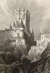 El Alcázar antes del incendio de 1862, Segovia